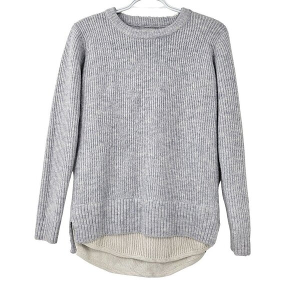 UNIF x Urban Outfitters Layered Rib Knit Sweater Blue Gray Women's XS Preppy - Picture 1 of 10